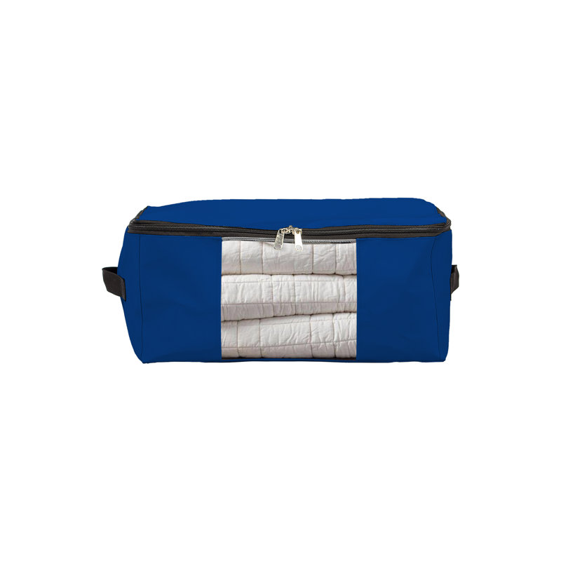 Blue Elephant Fabric Storage Bag, Blue