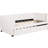 Ergonomic Beige Twin Daybed With Detachable Expandable Storage Trundle Velvet And Compact Portable-1167003190