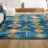 Bethlehem Tribal Love Geometric Dark Blue/Multi Rug-2017744059