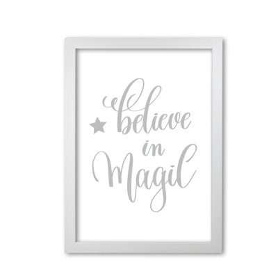 Believe In Magic 1 Piece Single Picture Frame Wall Art