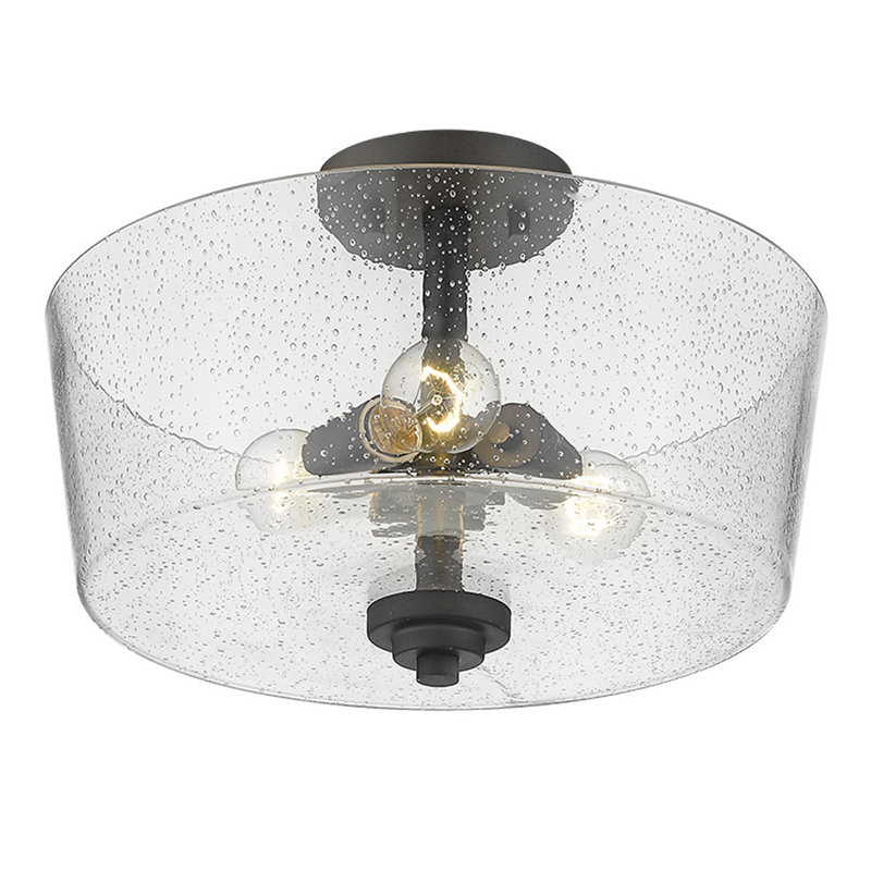 Pataskala Glass Semi Flush Mount, Oil-Rubbed Bronze