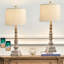 Ensemble de lampes de table en résine 27,75 "avec USB Morsun, convient pour le salon et la table de chevet