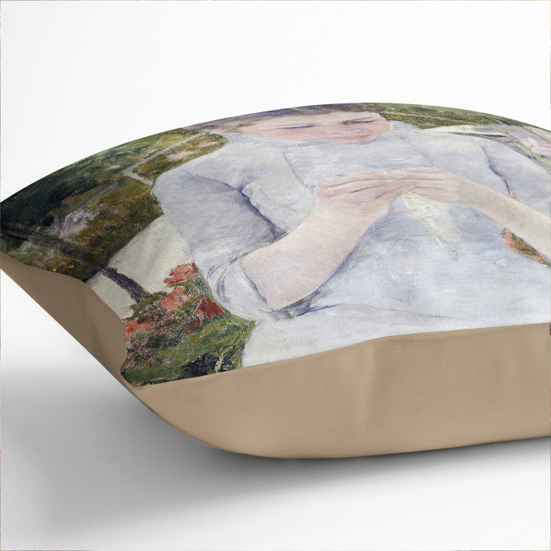 Square Cushion, 40cm H x 40cm W x 15cm D, Stone