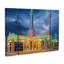 Ensemble de 3 panneaux d'art mural - "Jones Rt 66 Shamrock Texas Conoco Lightning", art mural sur toile pour décoration de salon, de chambre à coucher ou de bureau 