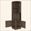 Armoire de bar 8 tablettes à 2 bouteilles brun foncé-811016424