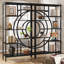 Alvine 179cm H x 99.9cm W Metal Geometric Bookcase-1608535476