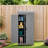 Outdoor Storage Cabinet and Metal Top,68 Inches Wood Tall Shed for Yard and Patio-112326028