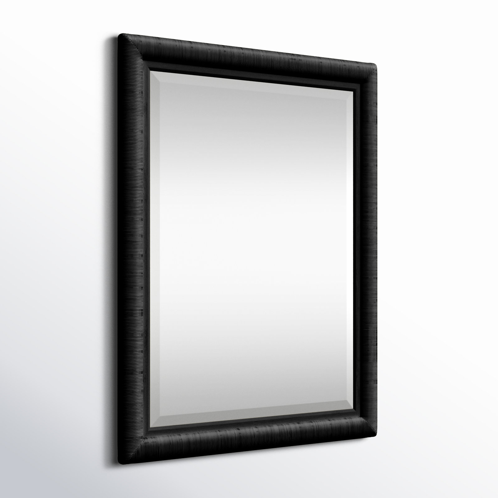 Monterey 33" Mirror, Antique Black