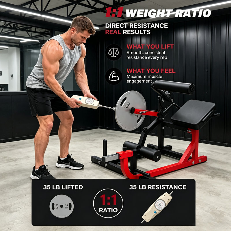 Machine 2-en-1 pour abdos pour le dos et le dos, appareil d'entraînement à noyau chargé par plaques, système rotatif réglable, équipement compact de gymnastique pour la maison et le garage pour l'entraînement du bas du dos et du bas du dos