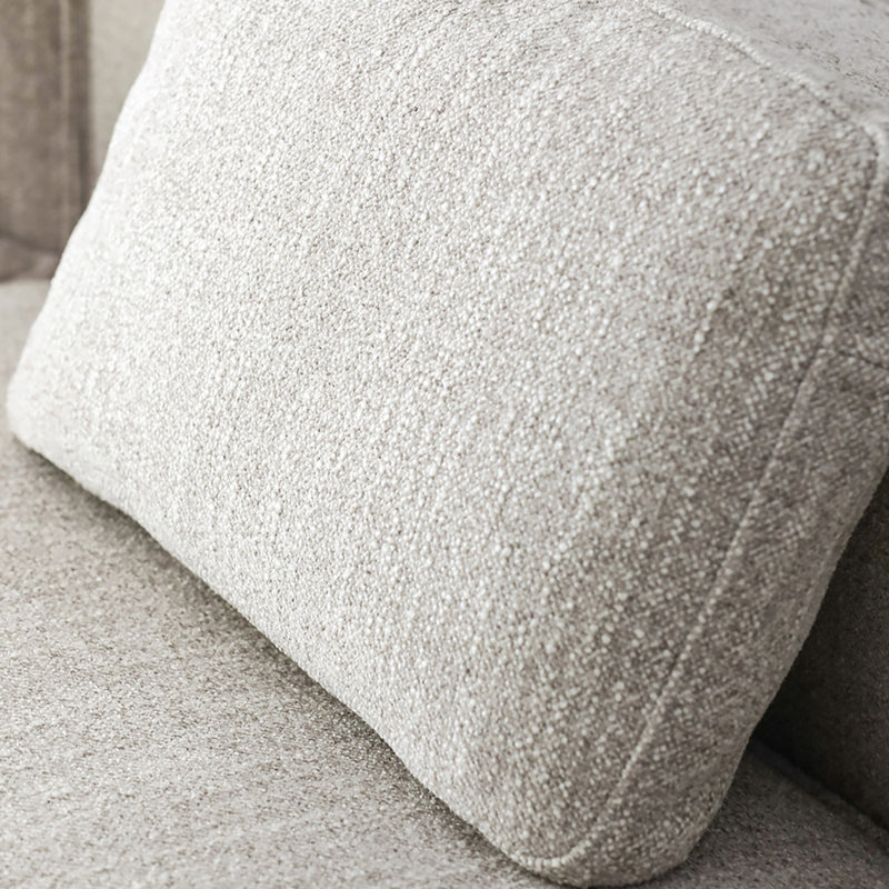 Beige 100% Polyester Modular Sofa cushion couch