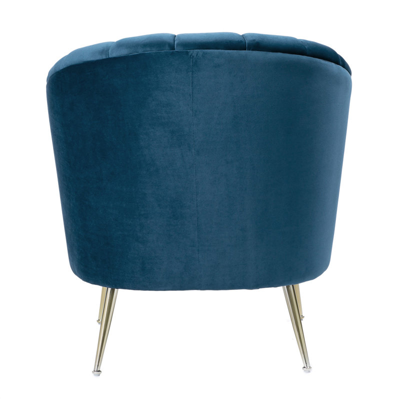 Rosemont Upholstered Barrel Chair, Blue-49