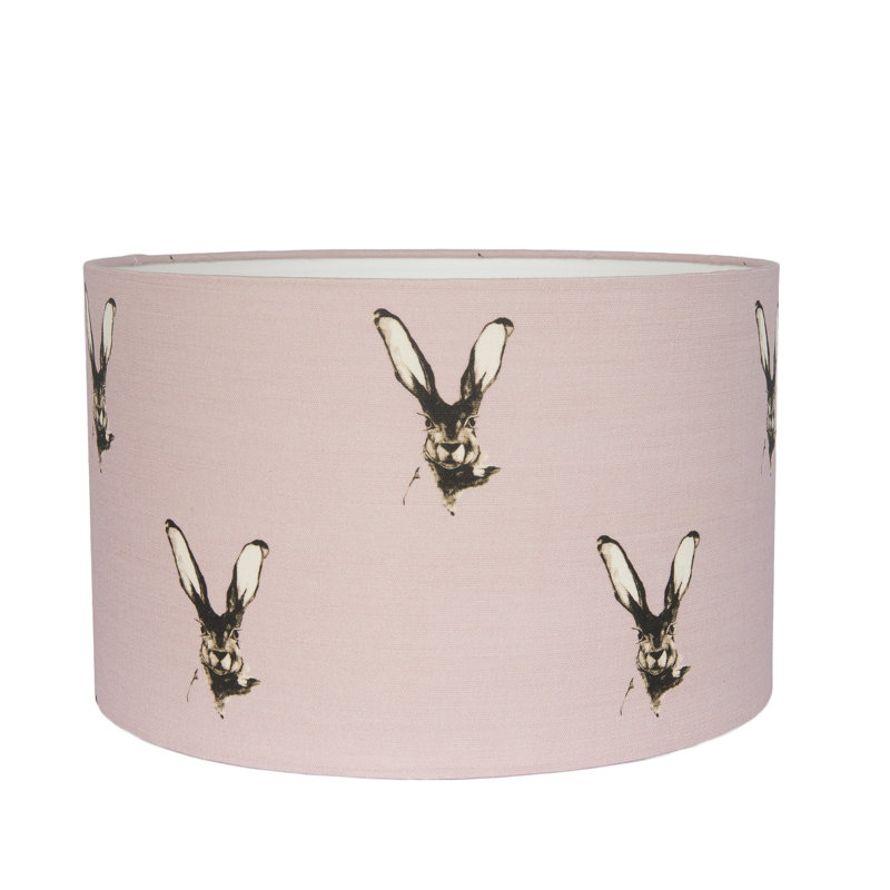 45cm H Linen Drum Lamp Shade ( Uno ), Heather