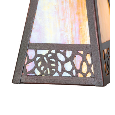 5.5" Square Split Mission Lotus Leaf Shade