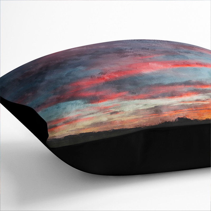 Square Cushion, 55cm H x 55cm W x 20cm D, Black