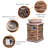 Scriber Square Concrete Propane Smokeless Fire Column