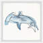 Carlson I Love Sharks, ensemble de 4 reproductions encadrées-1146149550