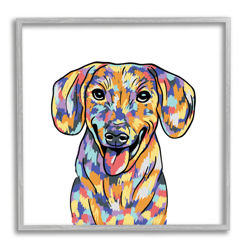 Stupell Industries, portrait de chien audacieux moderne, art de la giclée par Masey St. Studios, H 17 po x l 17 po x P 1,5 po