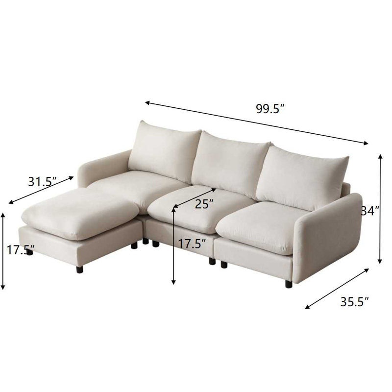 Ebern Designs Ryder Modular Sectional Sofa - Wayfair