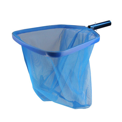 19" Blue Large Swimming Pool Leaf Rake With Net
