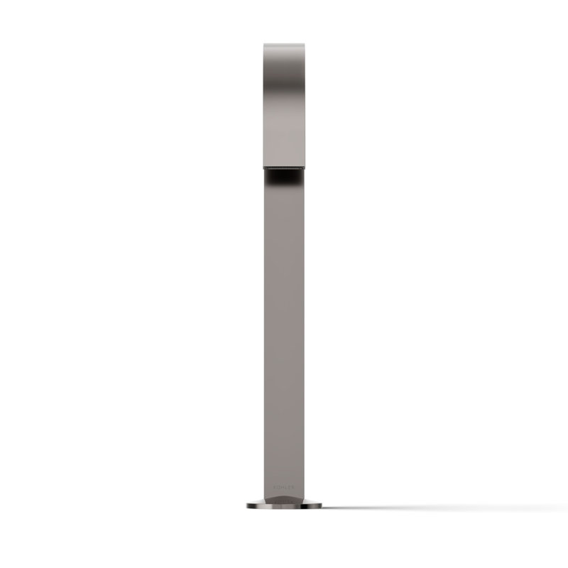 Components Bathroom Sink Spout With Ribbon Design, Nickel