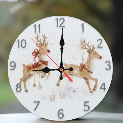 Christmas-Reindeer-Clock