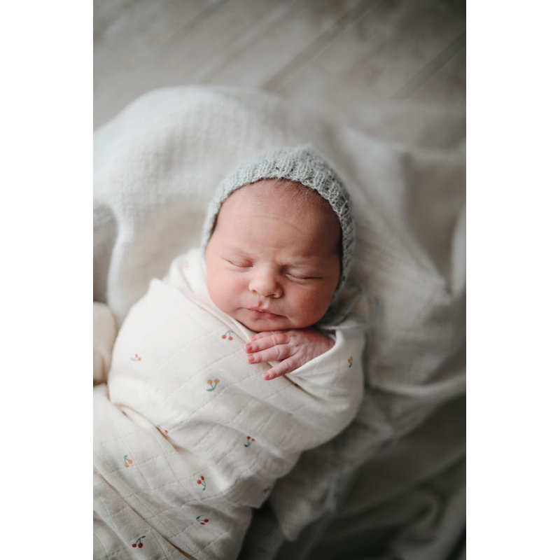 Muslin Swaddle Blanket, Cherries