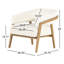 Chaise d'appoint rembourrée Maudette-88235088