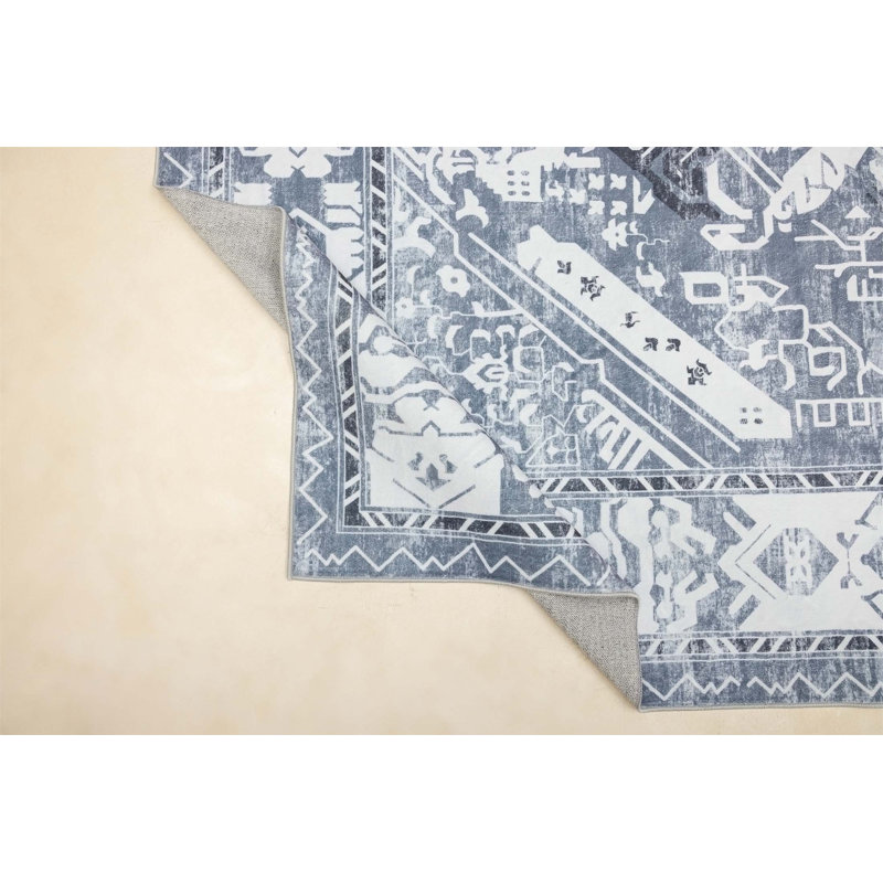 Tapis rectangulaire Armya avec envers antidérapant, Rectangle 4 pi x 6 pi