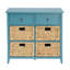 Console avec rangement bleu sarcelle