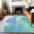 Machine Washable Indoor/Outdoor Xhevrie Seafoam Rug-421846852