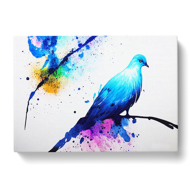 Dove Bird Splash Vol.5 Abstract - Wrapped Canvas, 35cm H x 50cm W x 3cm D