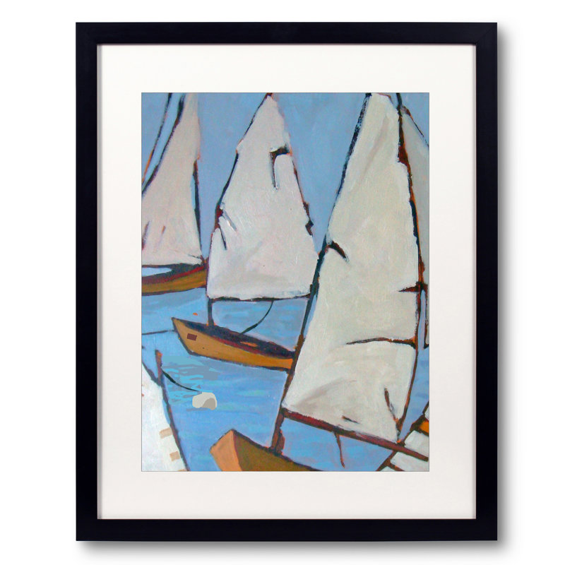 And They Are Off Print by Phyllis Adams, 21.25" H x 17.25" W