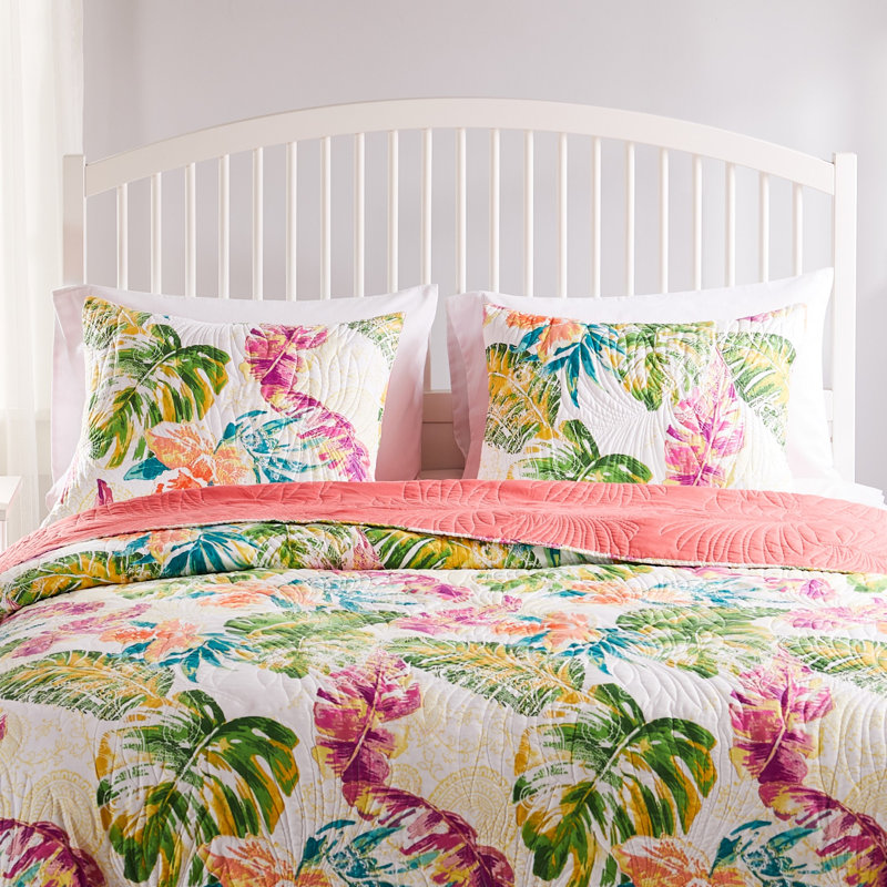 Taie décorative standard Greenland Home Fasion Tropics Coral, 20 x 26, Standard