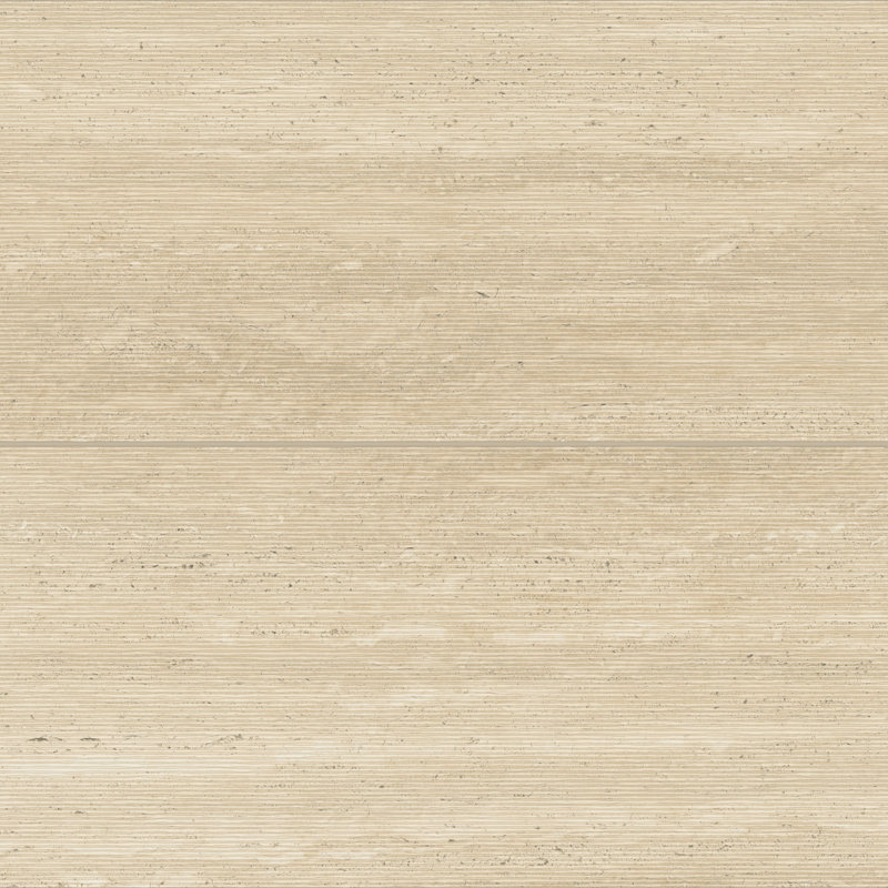 Carreau de porcelaine satiné pour mur et plancher 24 po x 48 po Sensi Roma, Crème