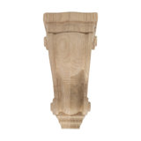 Corbeau en bois brut classique non fini 7-1 / 8 po x 3-5 / 8 po x 3-5 / 8 po