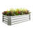 421Ft Rectangle Silver Raised Planter For Planting Herbs, Flowers, And Vegetables - Rust Construction Metal Suitable Plants, Vegetable Gardening Material-948500944
