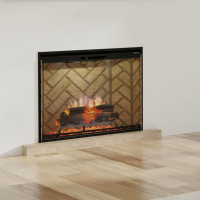 Dimplex 30" Revillusion Electric Firebox Neutral Brick Background