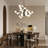 30 - Light Dimmable Glass Bubble Sputnik Mid Century Modern Chandelier