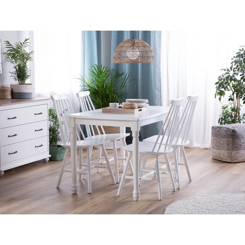 Rumney Solid Wood Base Dining Table, H75 x L75 x W75cm