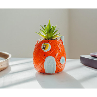 5'' Faux Succulent Plant in Ceramic Planter