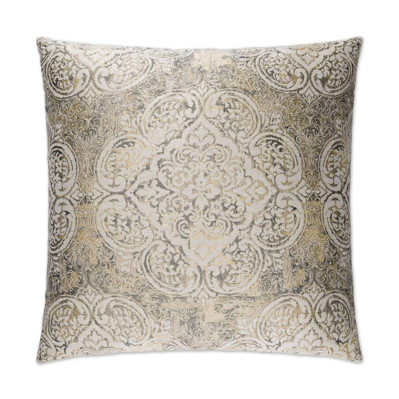 Vogue Bolster Pillow Cover & Insert, 14'' H X 42'' W, Pewter