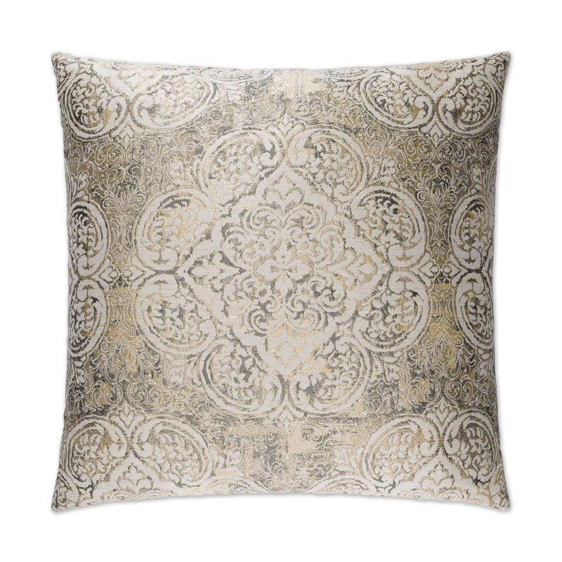Vogue Bolster Pillow Cover & Insert, Pewter, 22"H x 22"W
