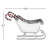 Christmas Sleigh Salad Bowl With Candy Cane Salad Servers