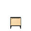 Table de chevet noire avec design fonctionnel pour la chambre à coucher - Maximise l'efficacité dans les tiroirs allongés