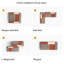 Grey Modular Sofa with Orange Accents, 200cm Wide Low Profile Settee with Movable Pillows Fast Dispatch From UK Warehouse – Dispatched Within 2 Days