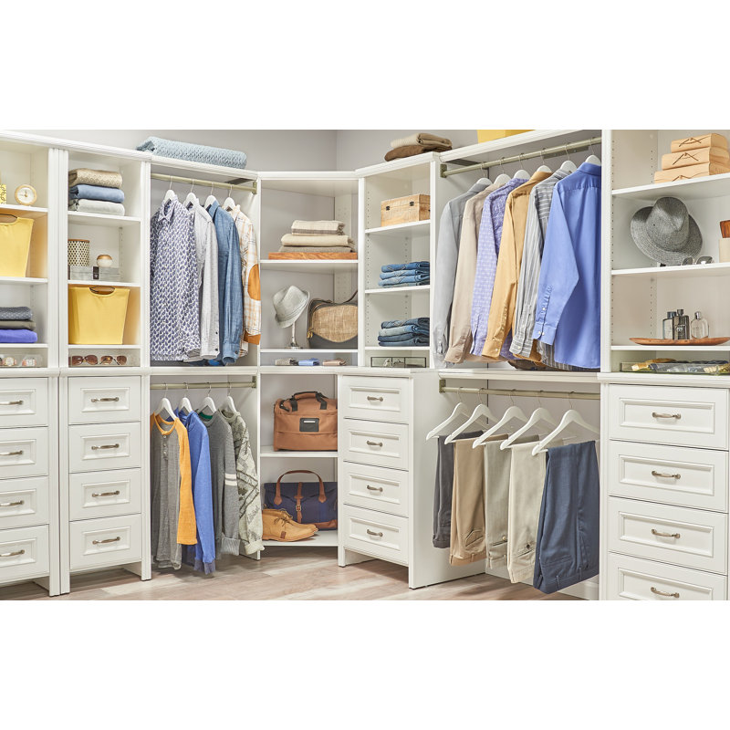 Impressions White Wood Closet System Tower Kit H x W x  D