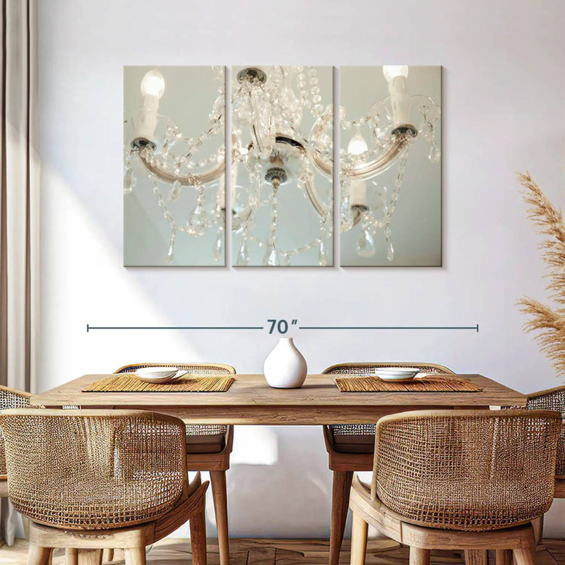 Kerner Luxury White Chandelier, 36" H x 57" W