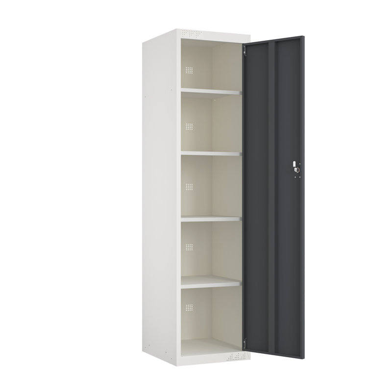 Armoire de rangement en métal avec tablettes KDS