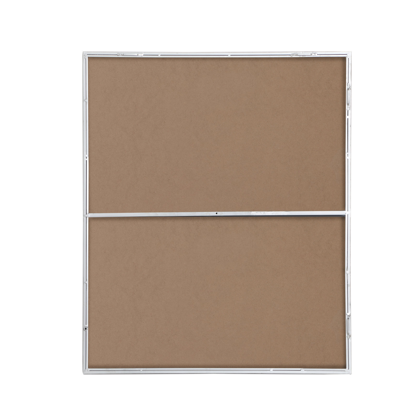 Sabine Metal Rectangle Wall Mirror, 36" x 30", Silver