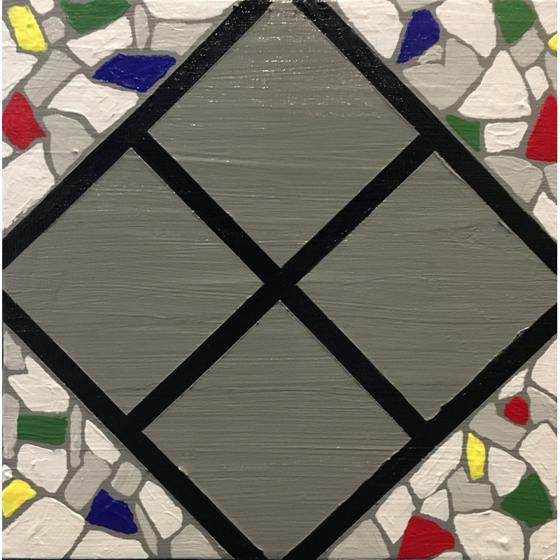 Mini-Square Harmony Painting by Eddie Bruckner